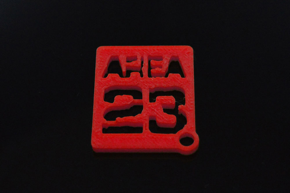 Klíčenka Area23-červená