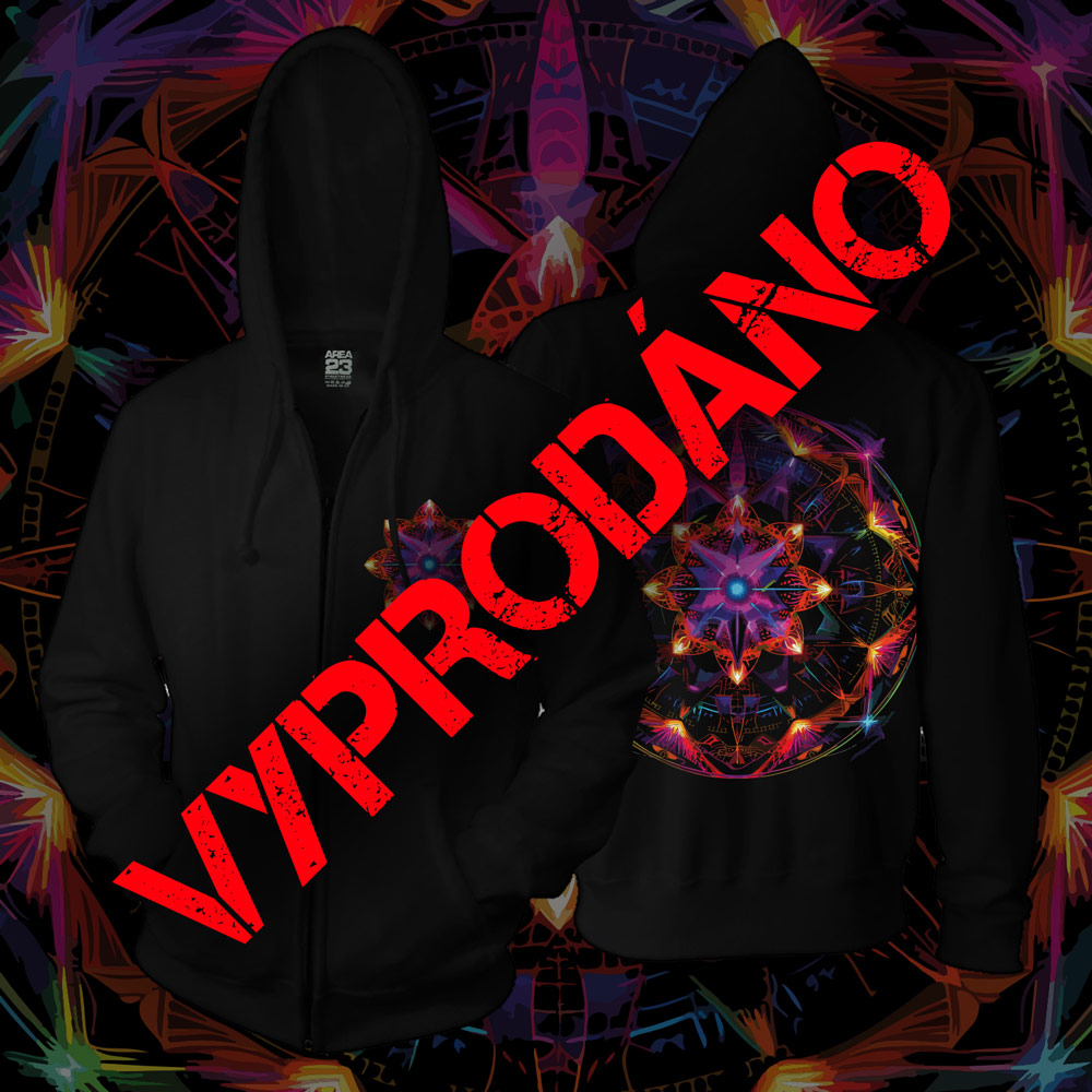 Unisex mikina zip Mandala THREE limitovaná edice